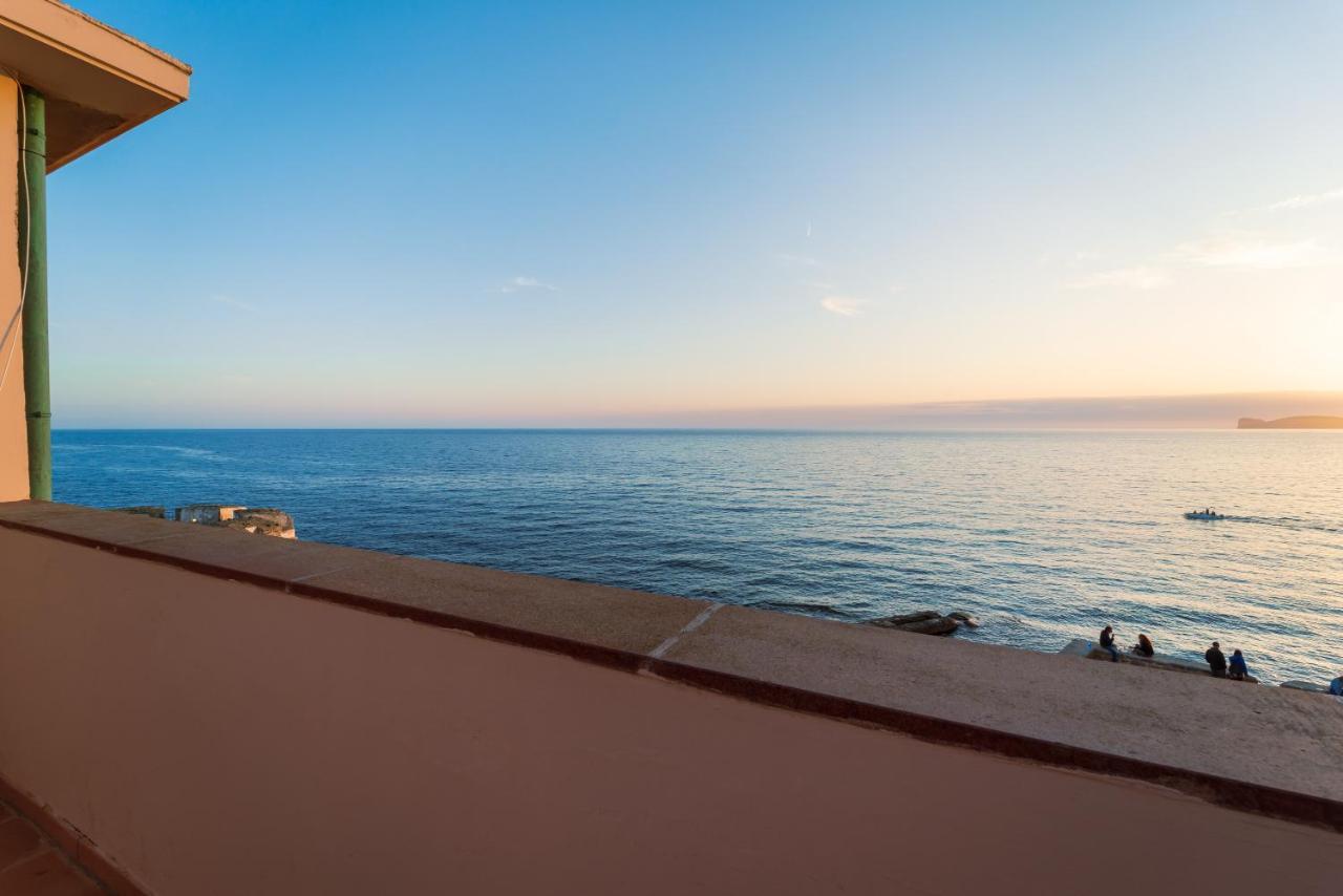 Sea Front Terrace Marco Polo Apartment อาลเกโร ภายนอก รูปภาพ