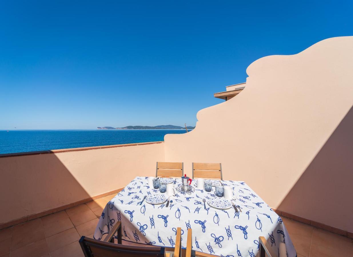Sea Front Terrace Marco Polo Apartment อาลเกโร ภายนอก รูปภาพ